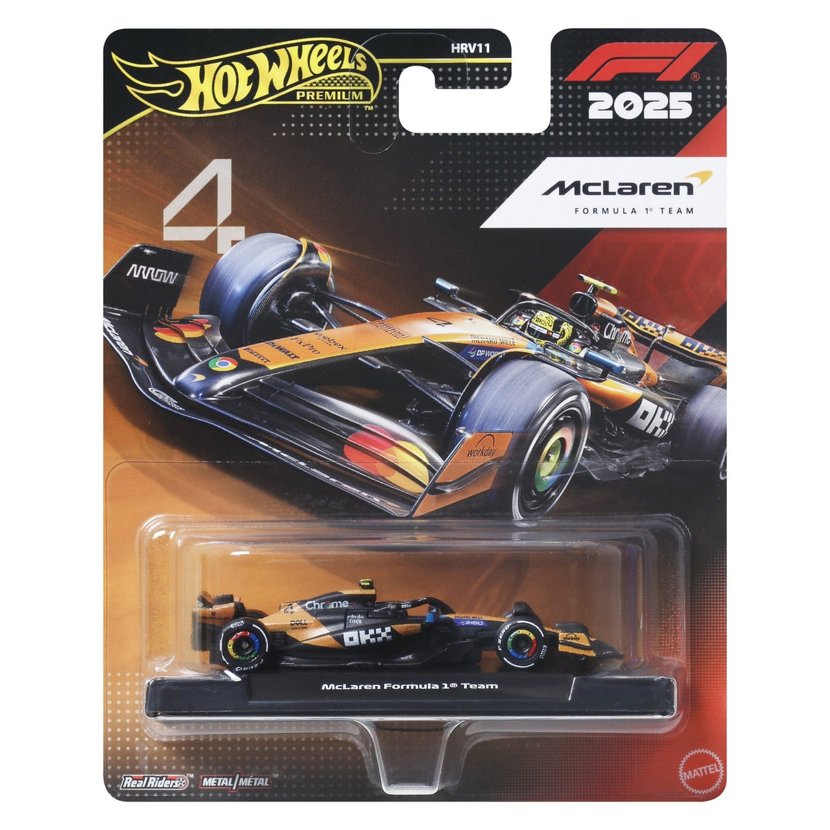 Produktbild Formel 1 Hot Wheels Premium Die-Cast Fahrzeug 1:64 Team McLaren: Driver 2