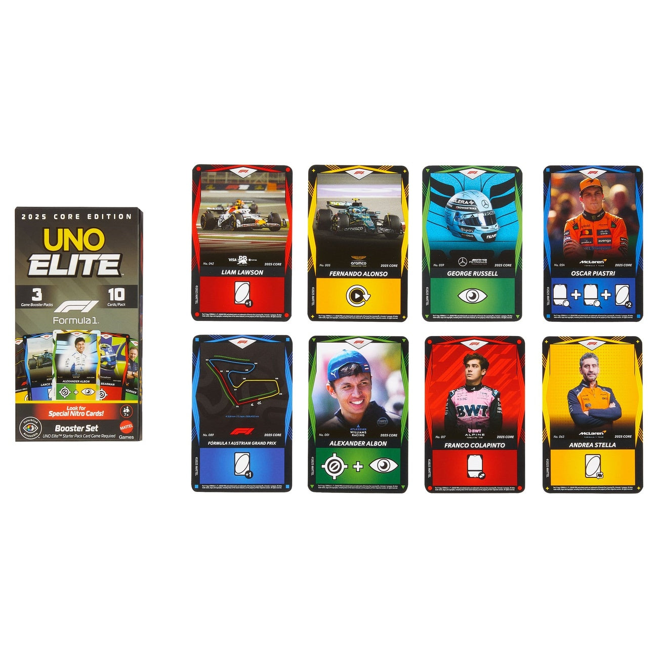 Produktbild Formula 1 UNO Kartenspiel Elite F1 Booster-Set