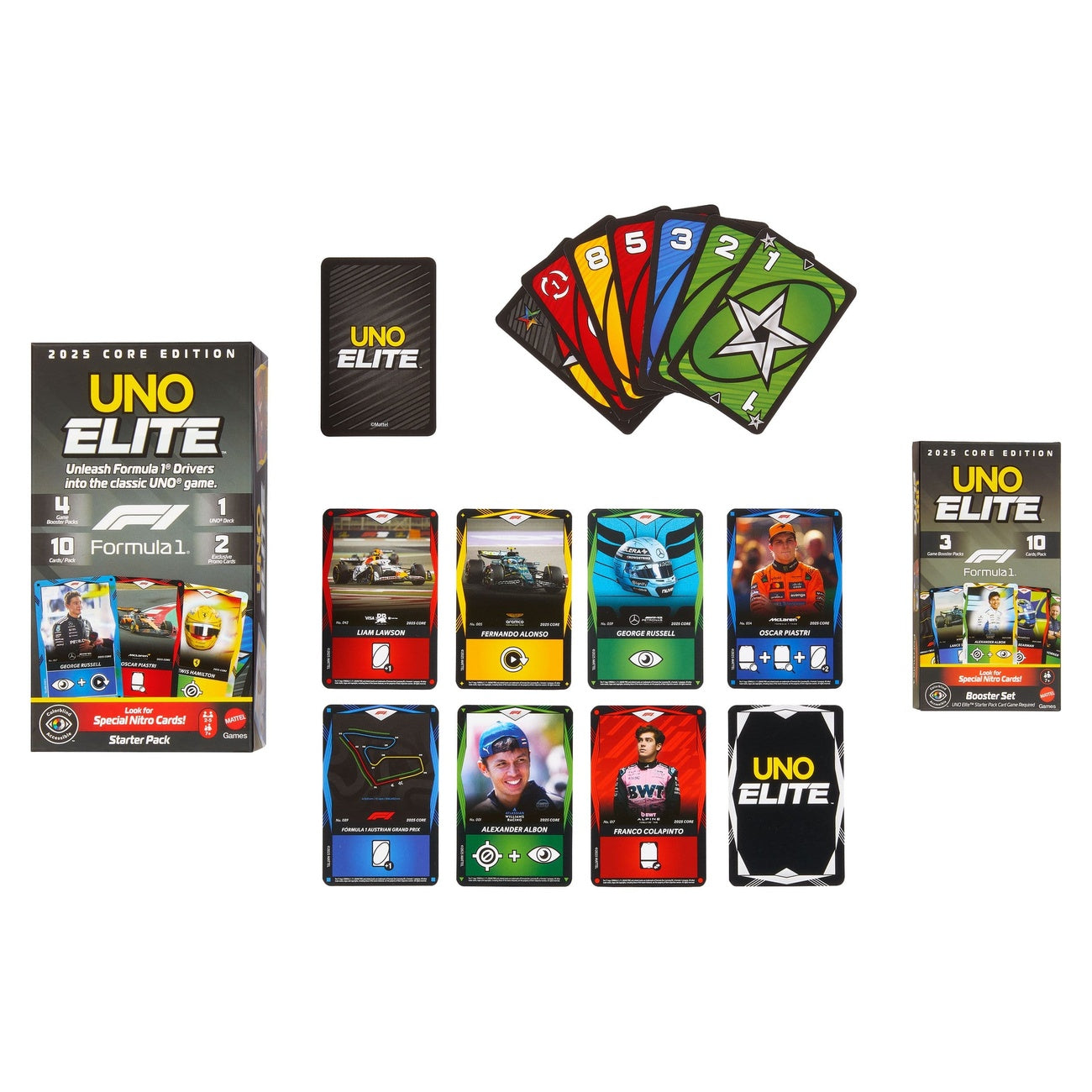 Produktbild Formula 1 UNO Kartenspiel Elite F1 Booster-Set