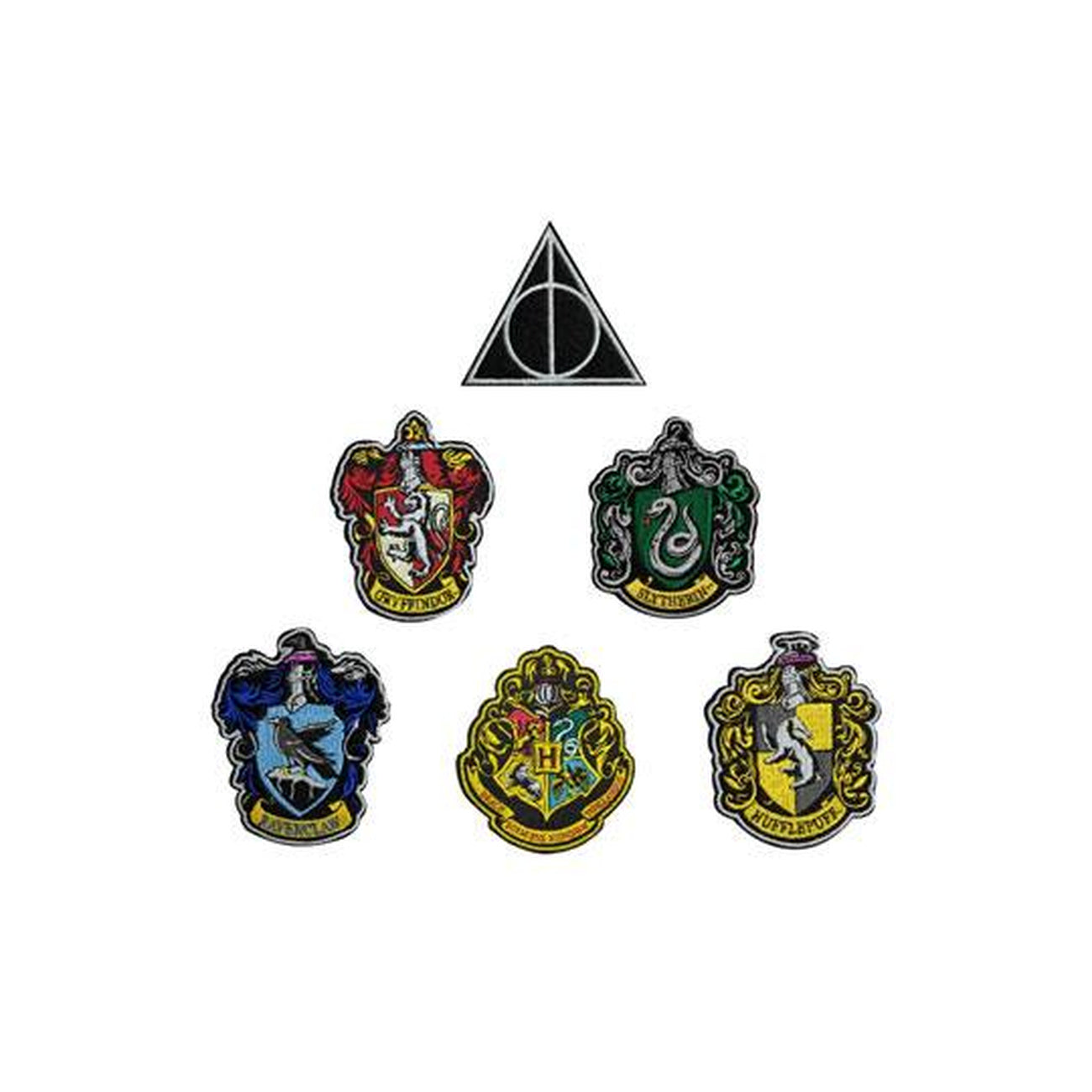 Produktbild Harry Potter Aufnäher 6er-Pack Hauswappen