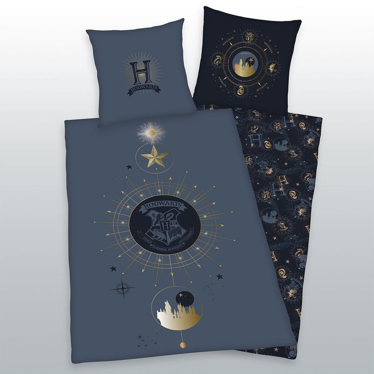 Produktbild Harry Potter Bettwäsche Hogwarts 135 x 200 cm / 80 x 80 cm