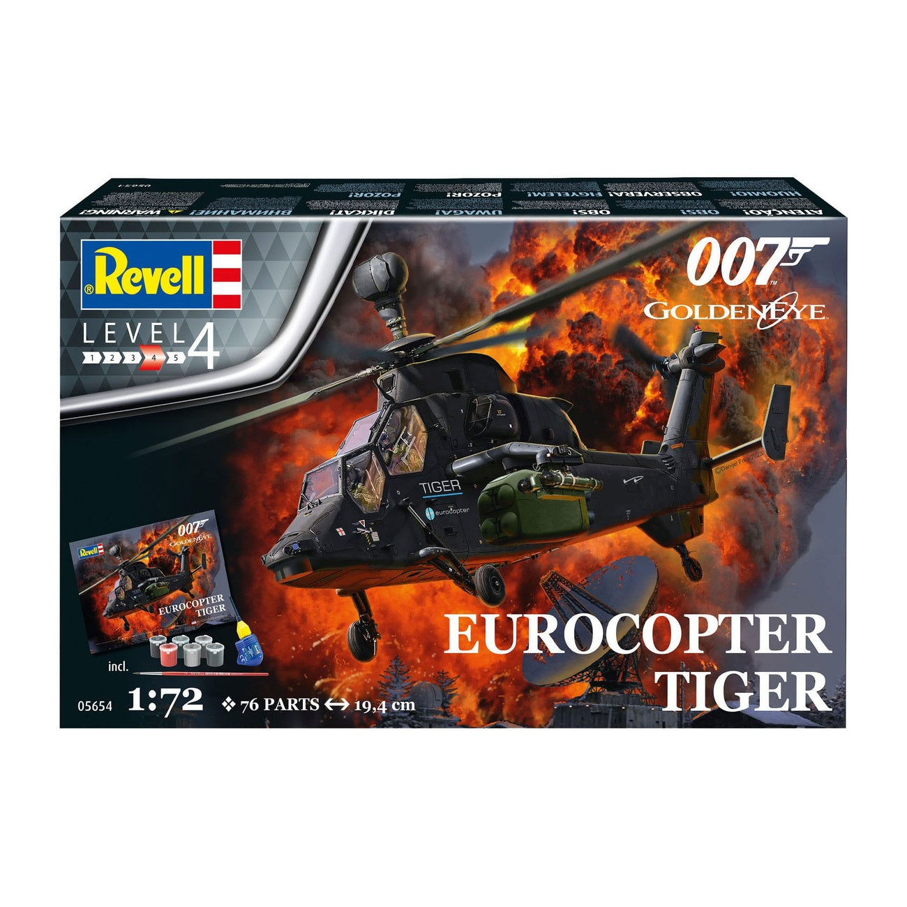 Produktbild James Bond Modellbausatz Geschenkset 1/72 Eurocopter Tiger (GoldenEye)