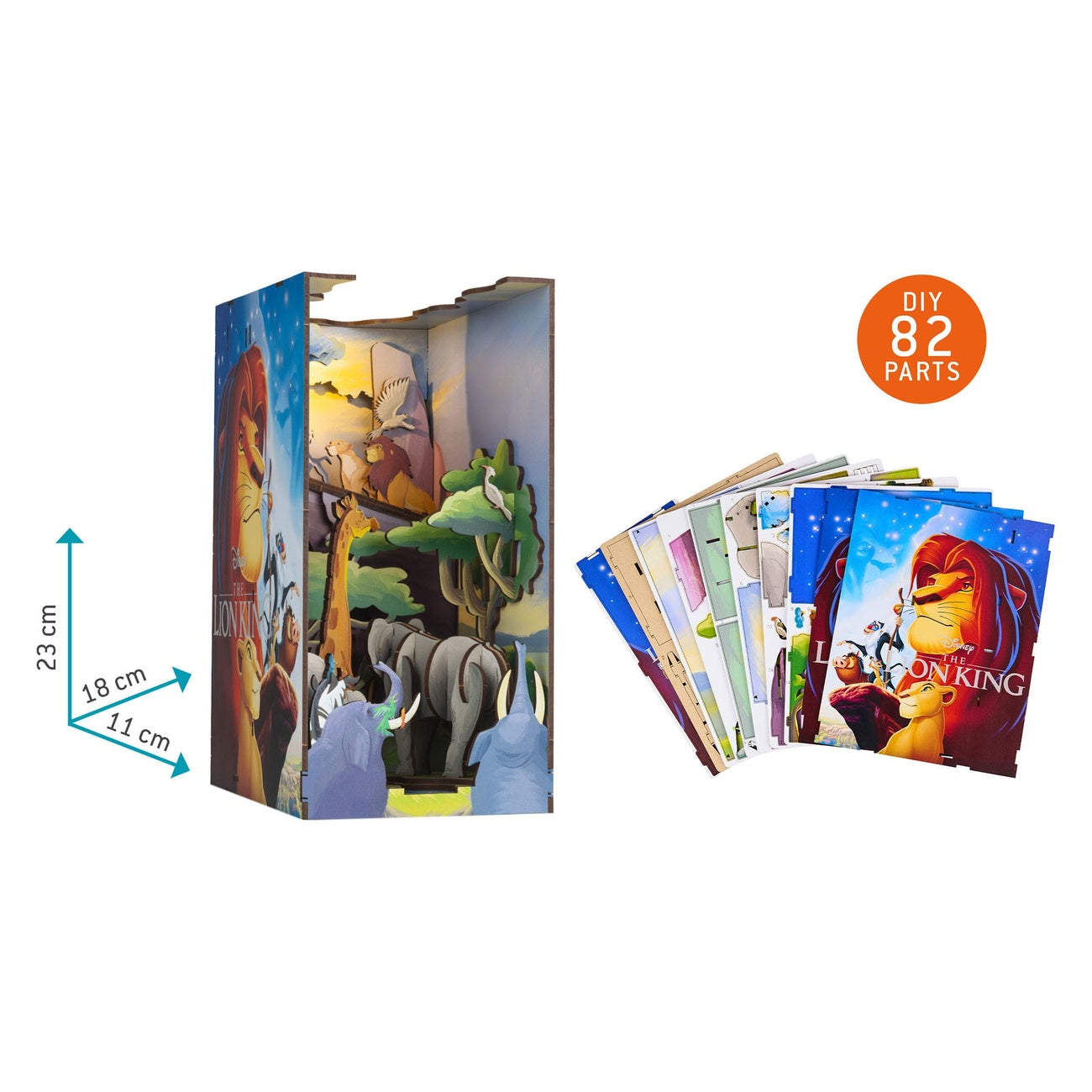 Produktbild Disney Tiny Adventures Book Nook Mini-Diorama Der König der Löwen 23 cm