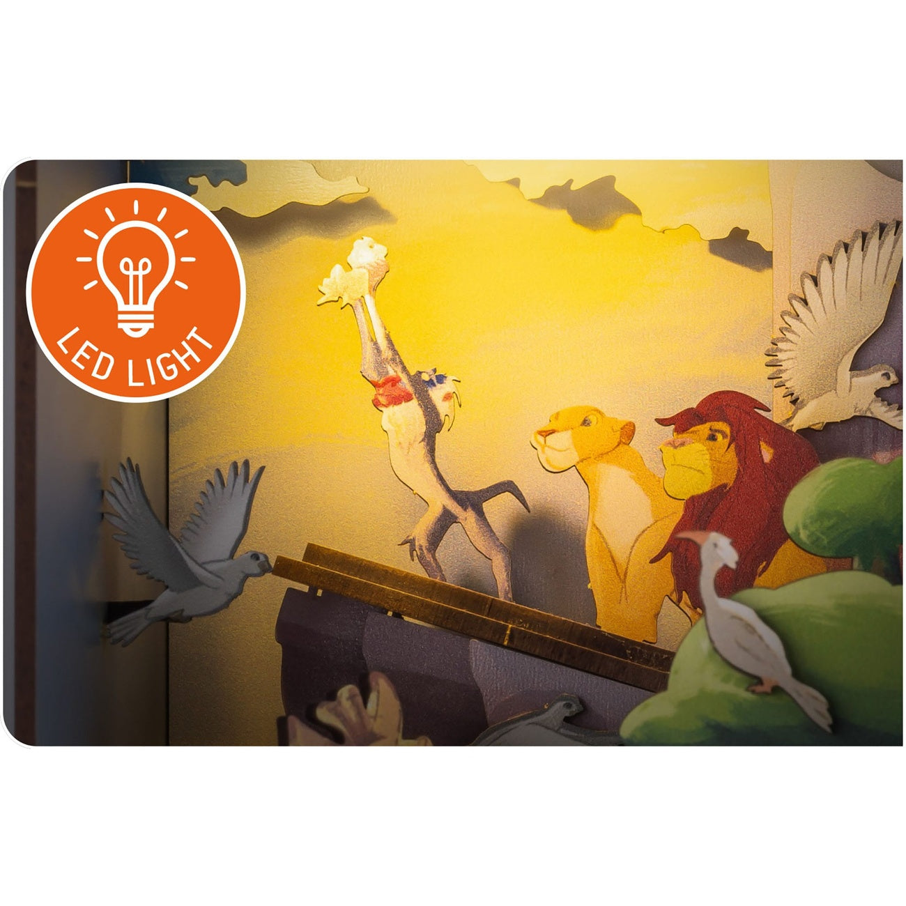 Produktbild Disney Tiny Adventures Book Nook Mini-Diorama Der König der Löwen 23 cm