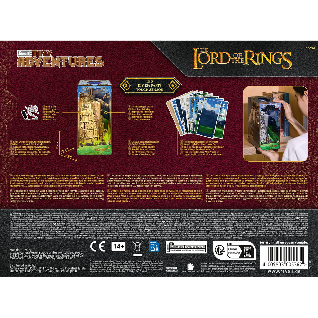 Produktbild Der Herr der Ringe Tiny Adventures Book Nook Mini-Diorama Minas Tirith 23 cm