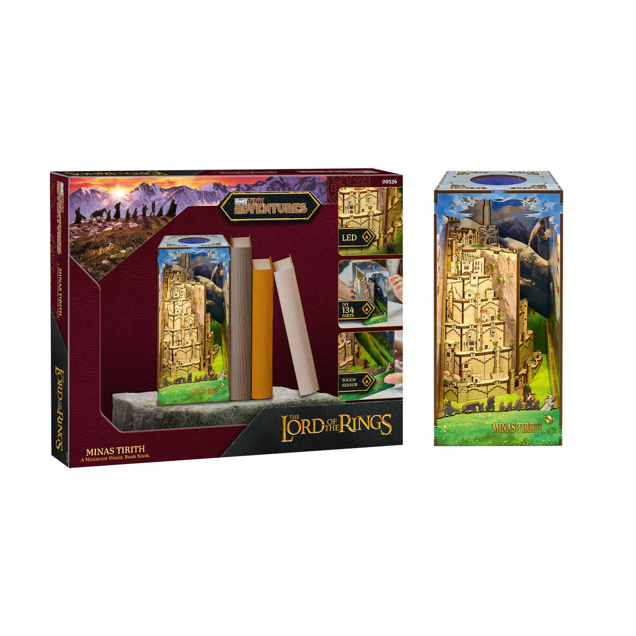 Produktbild Der Herr der Ringe Tiny Adventures Book Nook Mini-Diorama Minas Tirith 23 cm