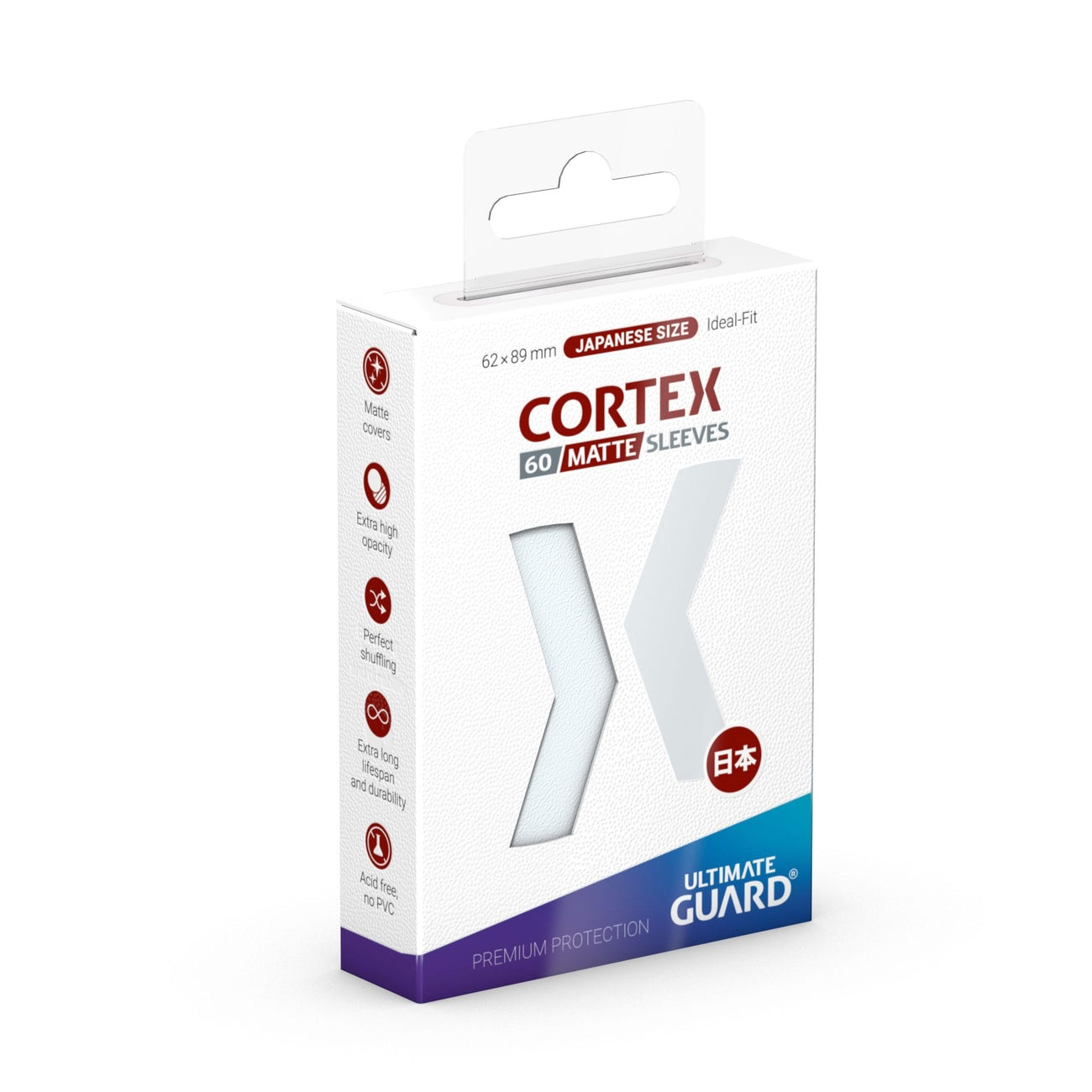 Product image Ultimate Guard Cortex Sleeves Matte Japanese Size (60) - Transparent