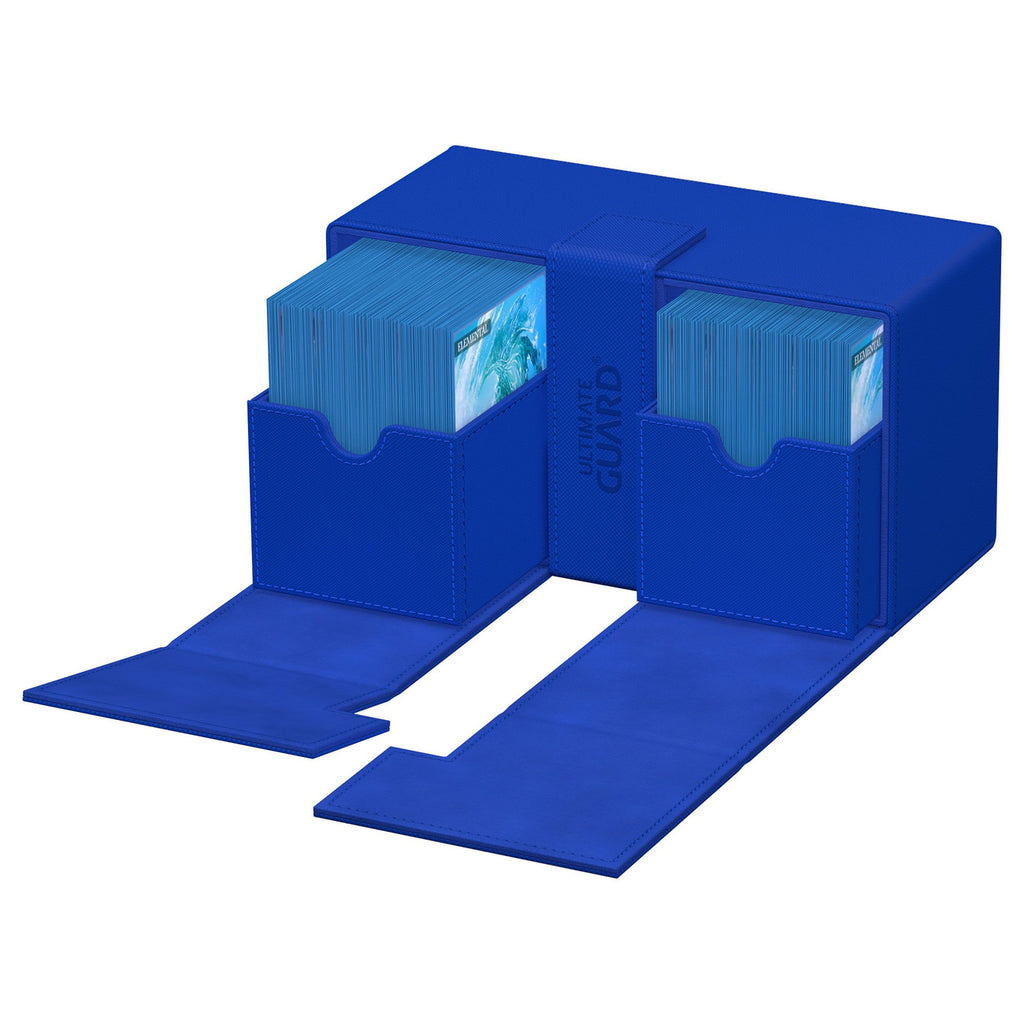 Produktbild Ultimate Guard Twin Flip'n'Tray 200+ Xenoskin - Blue