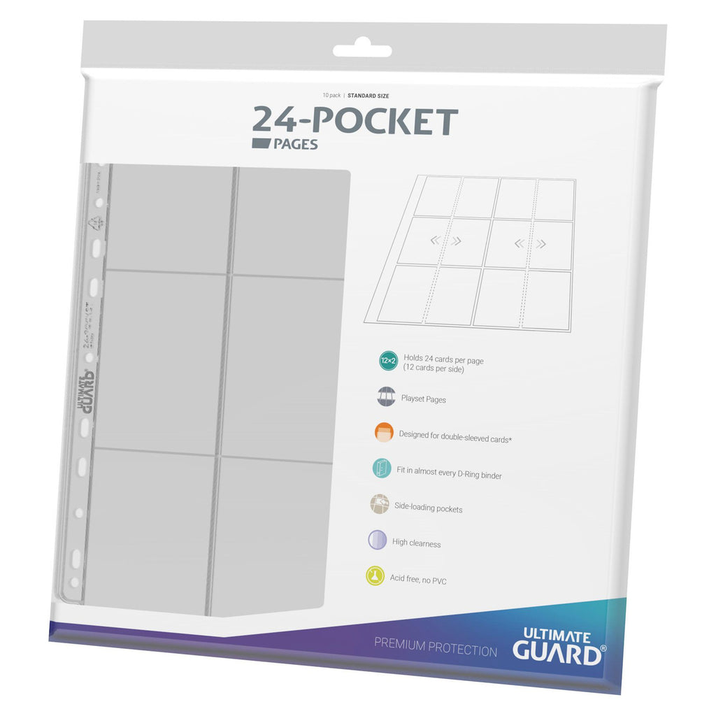 Produktbild Ultimate Guard 24-Pocket QuadRow Pages Side-Loading (10) - Transparent