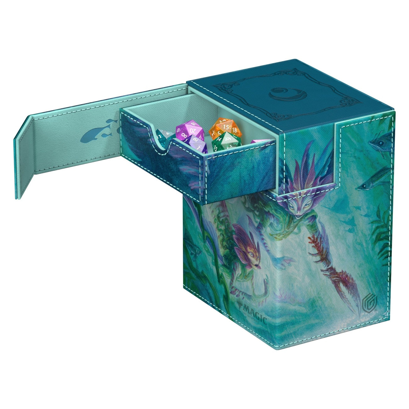 Produktbild Ultimate Guard Flip'n'Tray 133+ Xenoskin Magic: The Gathering "Lorwyn Eclipsed" - Silvergill Mentor