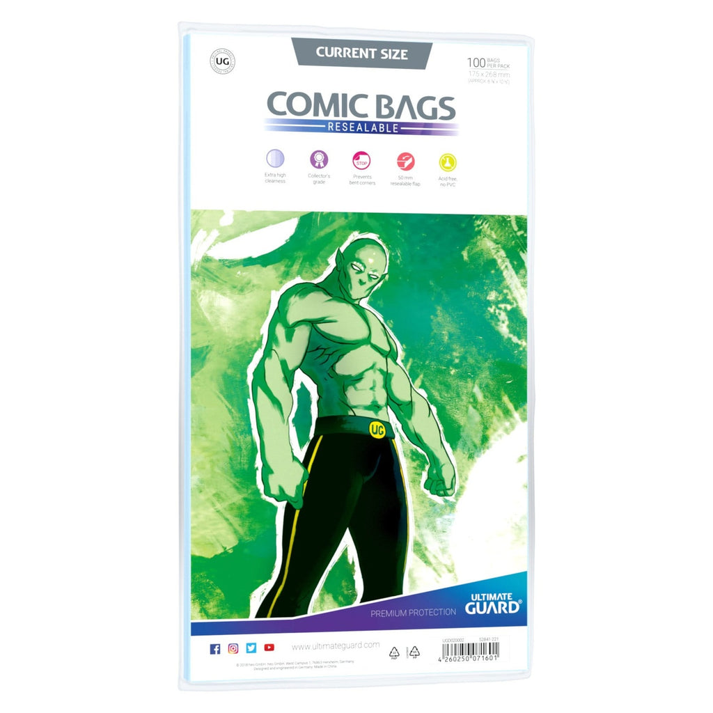 Produktbild Ultimate Guard Comic Bags Resealable (100) - Current Size