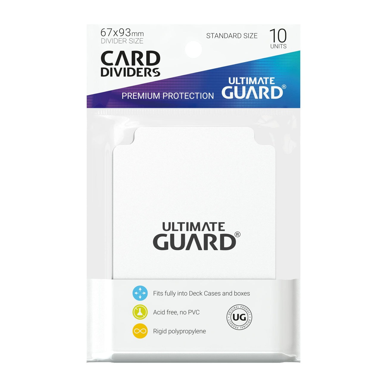 Produktbild Ultimate Guard Card Dividers Standard Size (10) - White