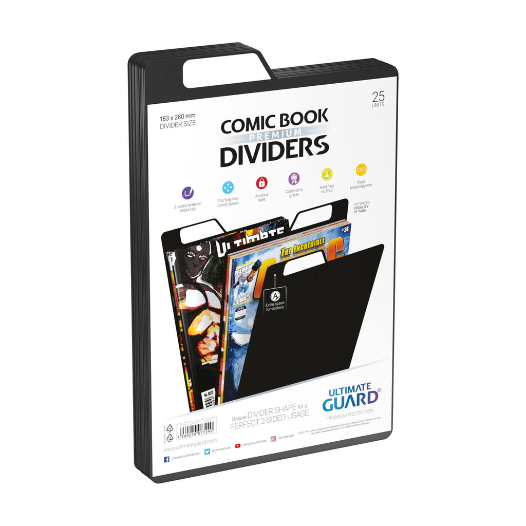 Produktbild Ultimate Guard Comic Book Dividers (25) - Black