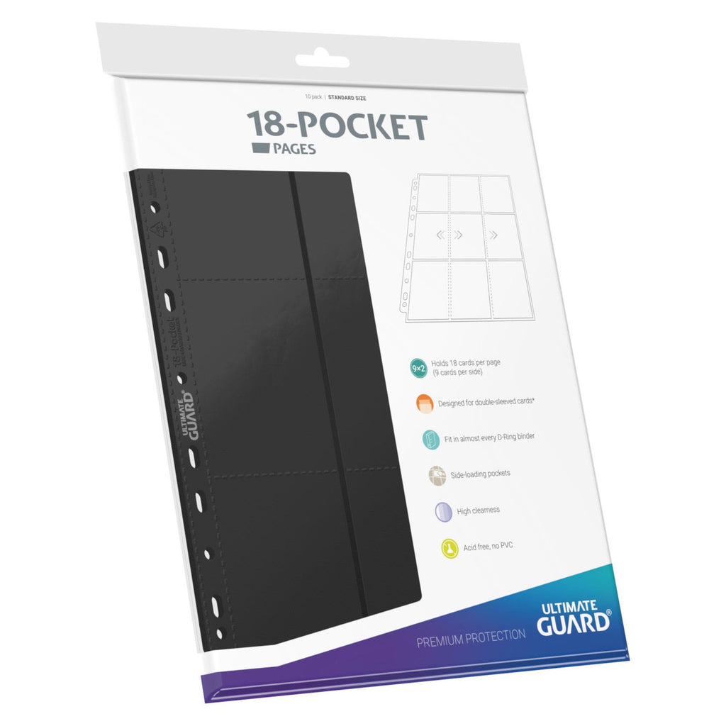 Produktbild Ultimate Guard 18-Pocket Pages Side-Loading (10) - Black