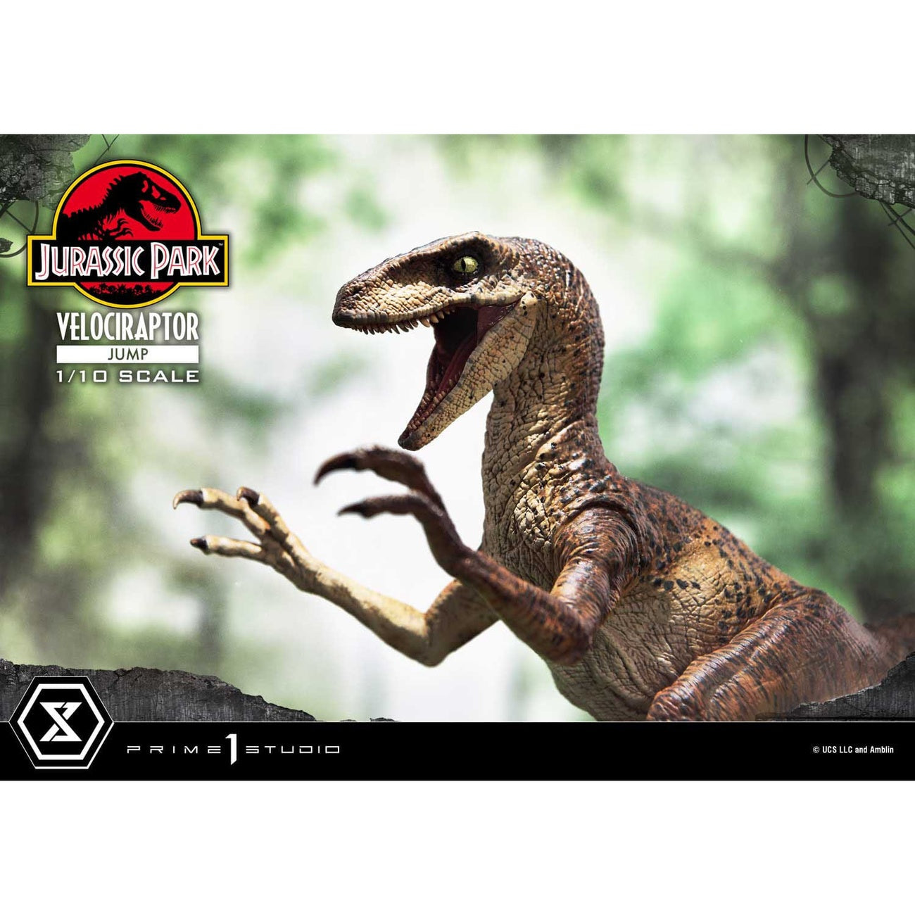Produktbild Jurassic Park Prime Collectibles Statue 1/10 Velociraptor Jump 21 cm