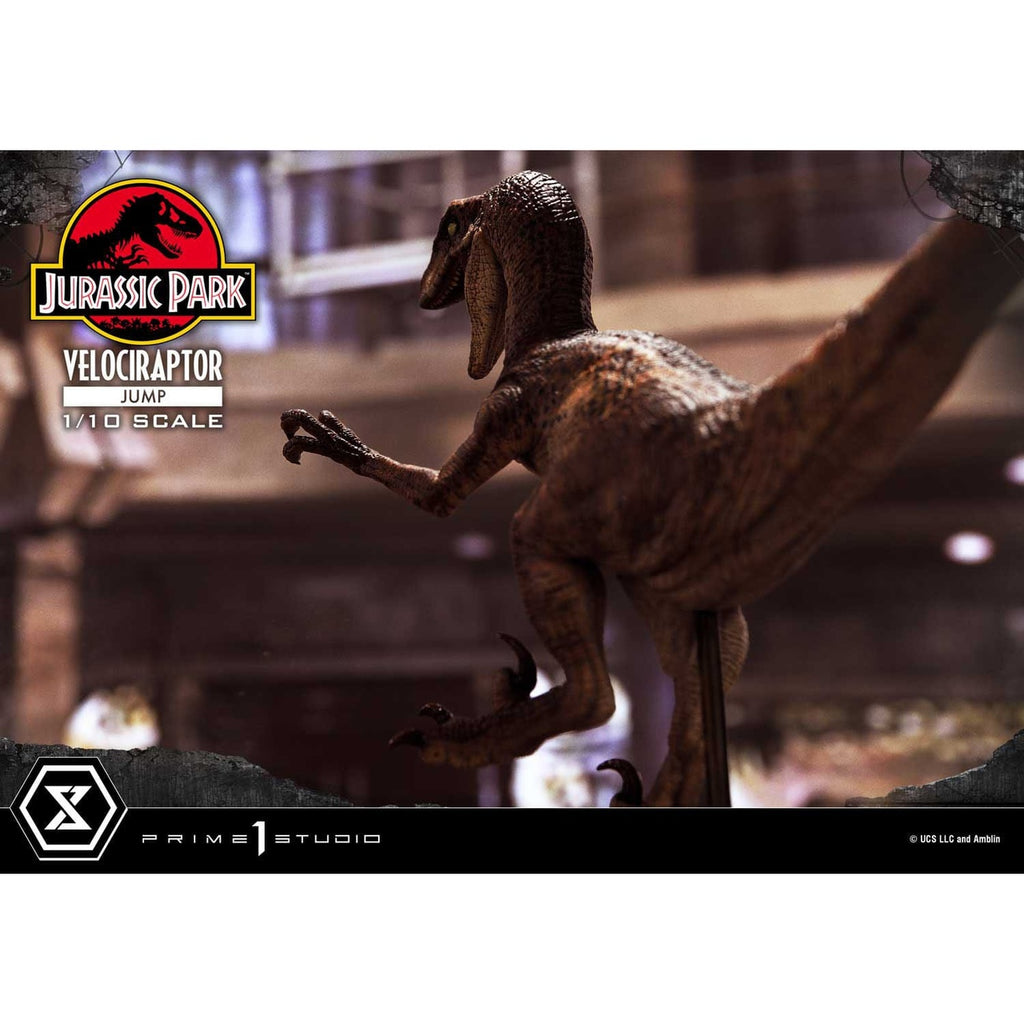 Produktbild Jurassic Park Prime Collectibles Statue 1/10 Velociraptor Jump 21 cm