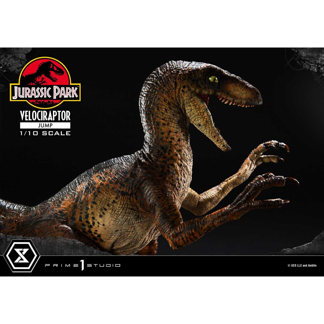 Produktbild Jurassic Park Prime Collectibles Statue 1/10 Velociraptor Jump 21 cm