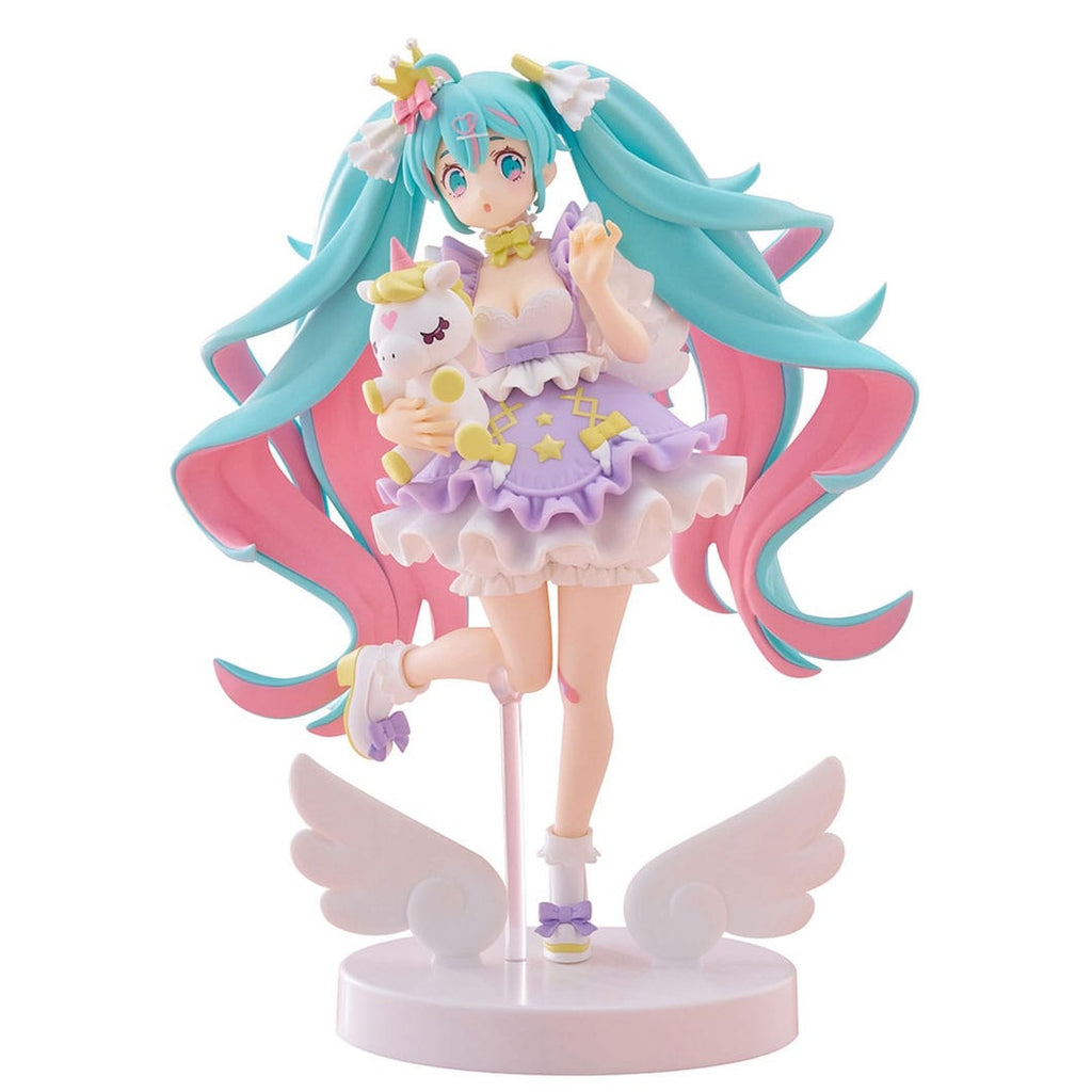 Hatsune Miku Tenitol PVC Statue Hatsune Miku Yumekawa Princess Lavender Ver. 21 cm