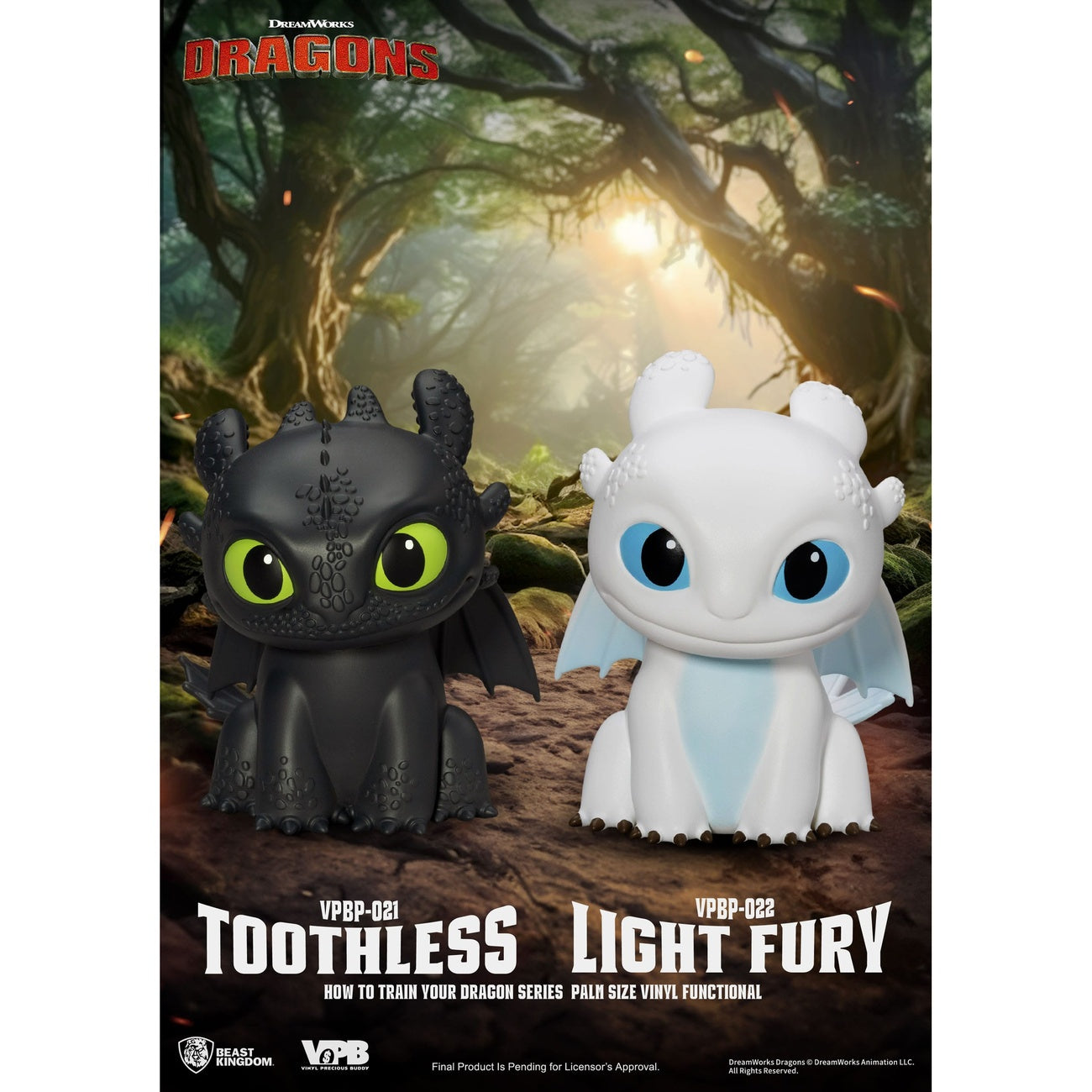 Produktbild Drachenzähmen leicht gemacht Piggy Vinyl Spardose Light Fury 12 cm