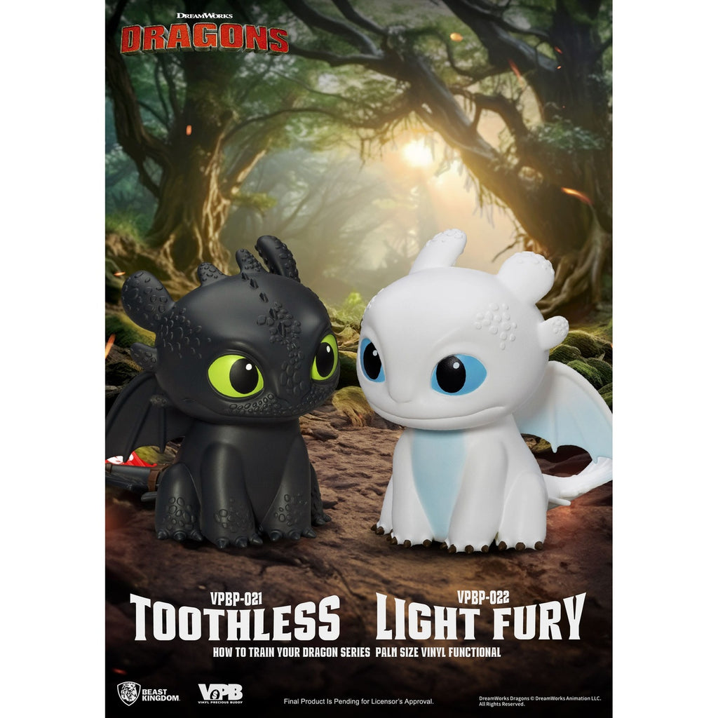 Produktbild Drachenzähmen leicht gemacht Piggy Vinyl Spardose Light Fury 12 cm