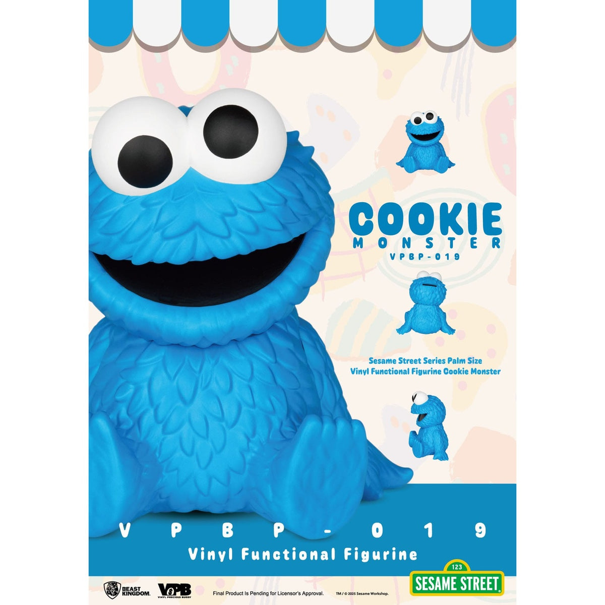 Produktbild Sesamstraße Piggy Vinyl Spardose Cookie Monster 12 cm