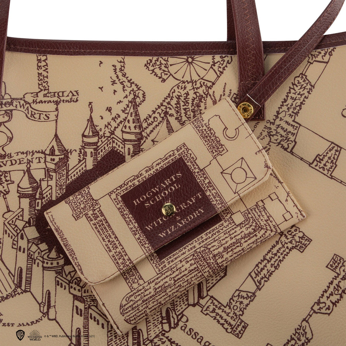 Produktbild Harry Potter Tragetasche & Geldbeutel Marauder's Map