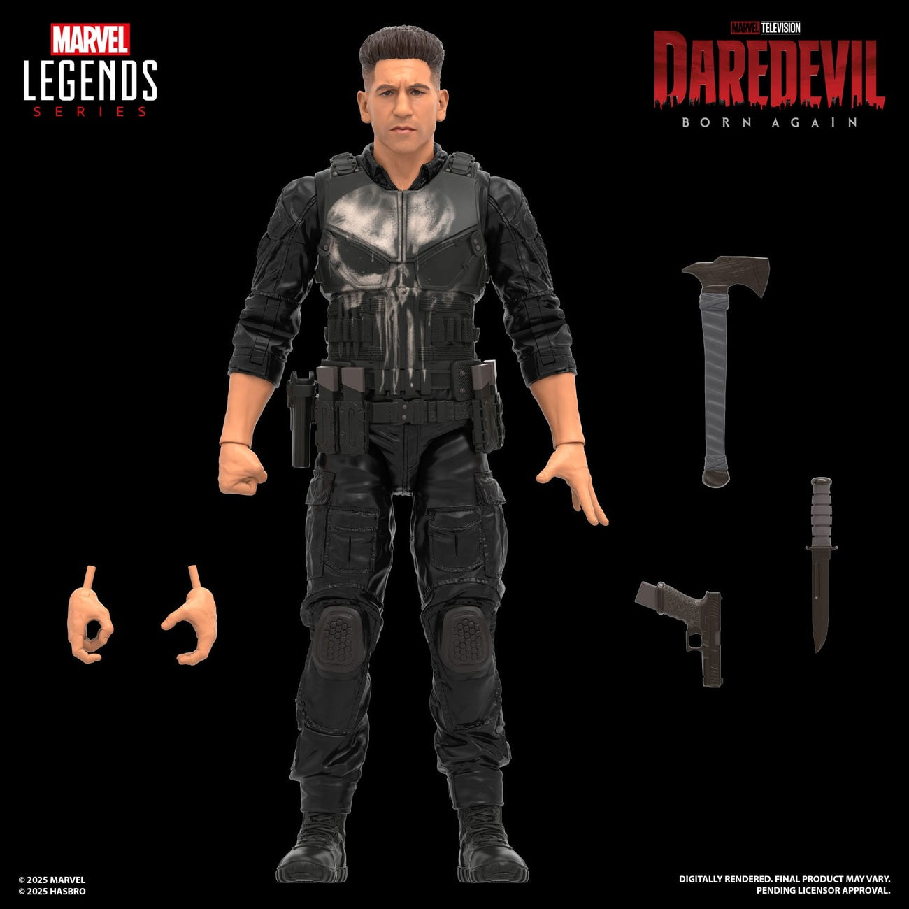 Produktbild Daredevil: Born Again Marvel Legends Actionfigur Punisher 15 cm