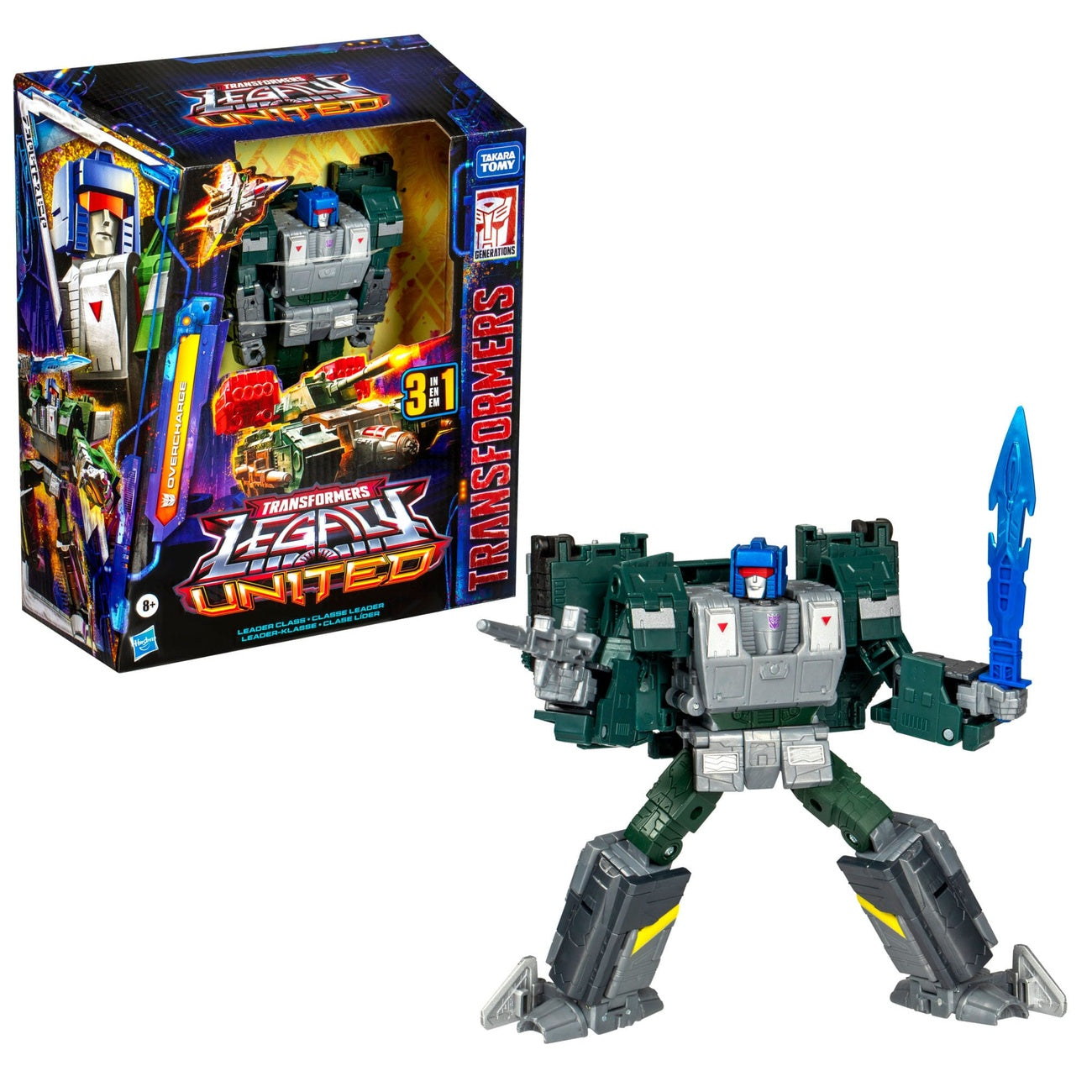 Produktbild Transformers Generations Legacy United Leader Class Actionfigur Overcharge 19 cm