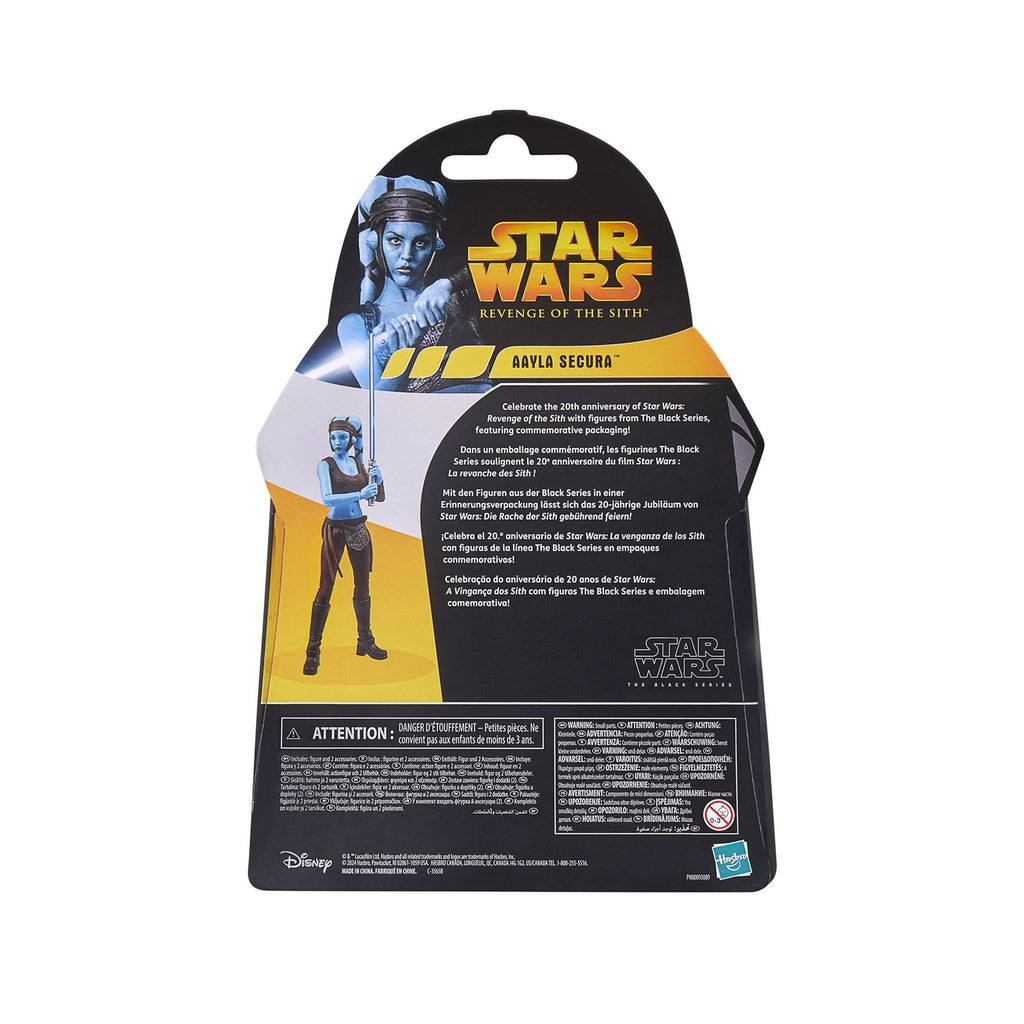 Produktbild Star Wars Episode III Black Series Actionfigur 20th Anniversary Aayla Secura 15 cm