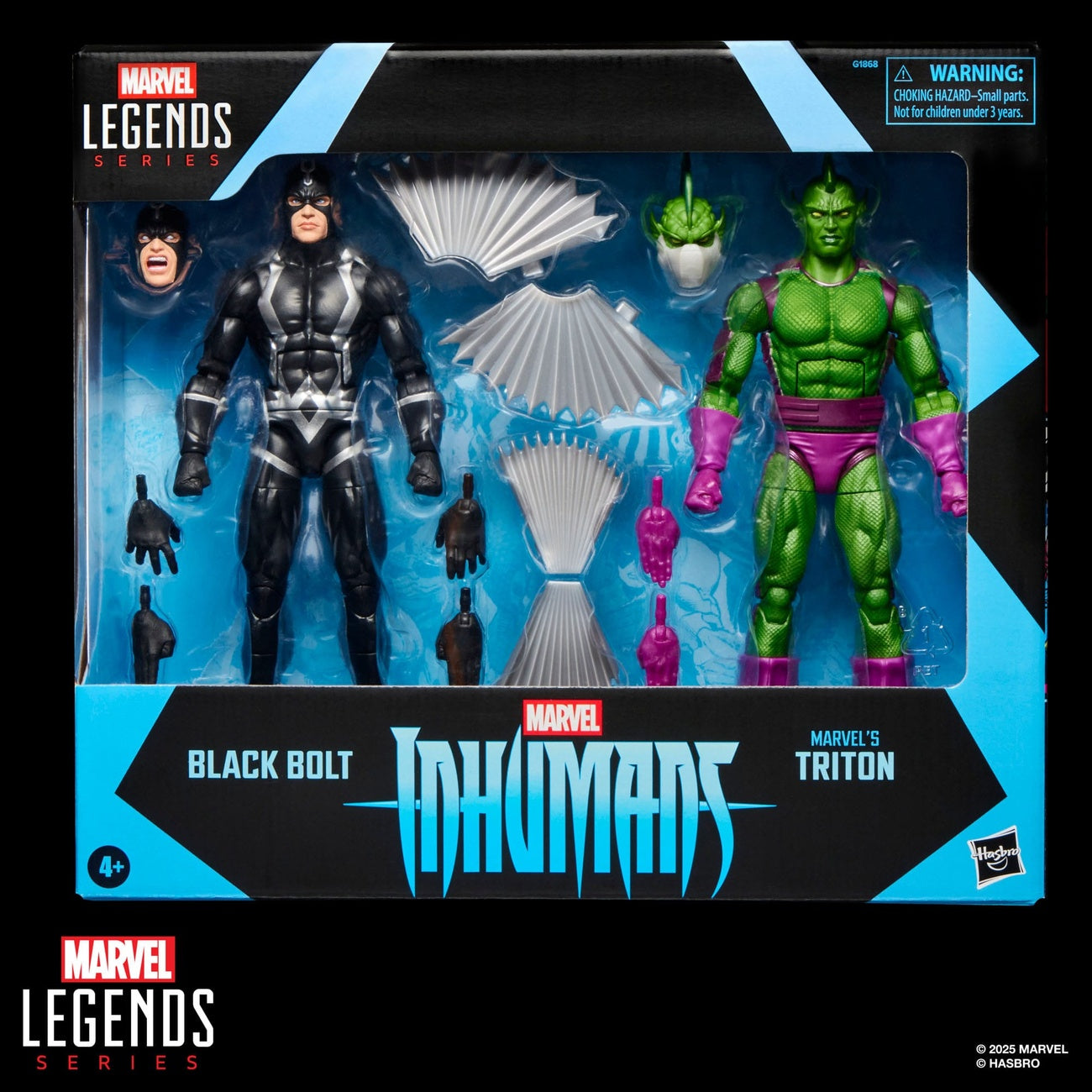 Produktbild Inhumans Marvel Legends Actionfiguren 2er-Pack Black Bolt & Marvel's Triton 15 cm