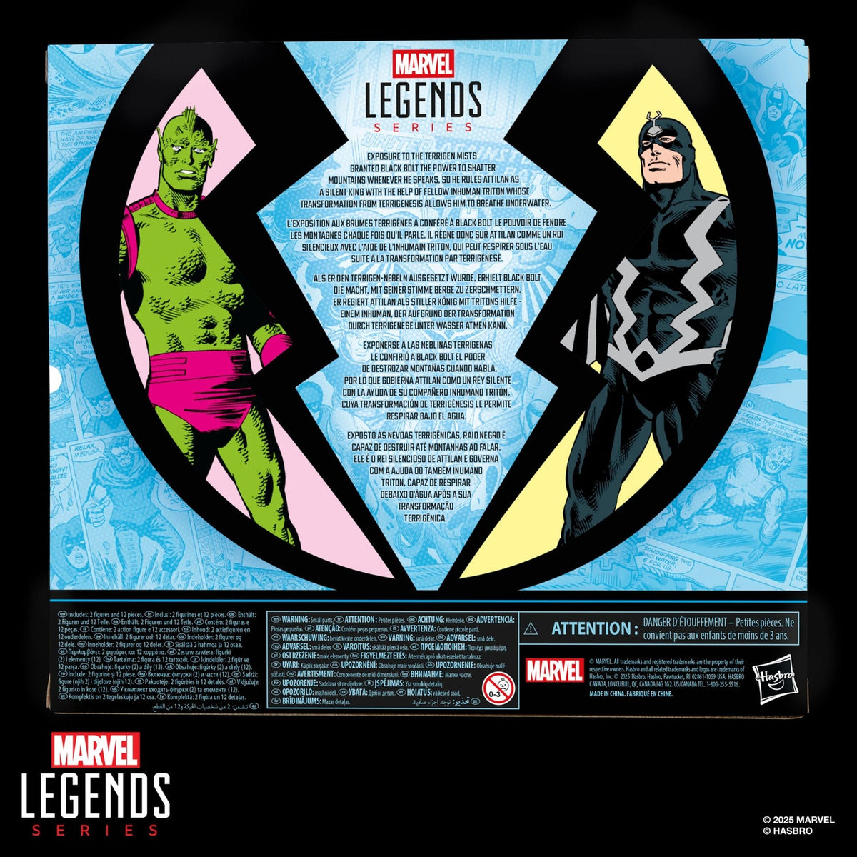 Produktbild Inhumans Marvel Legends Actionfiguren 2er-Pack Black Bolt & Marvel's Triton 15 cm