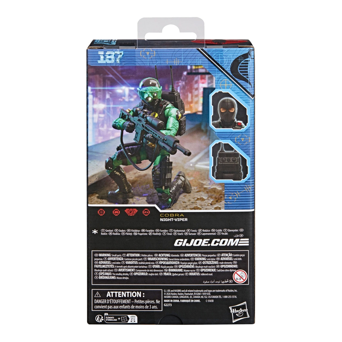 Produktbild G.I. Joe Classified Series Actionfigur Night-Viper 15 cm