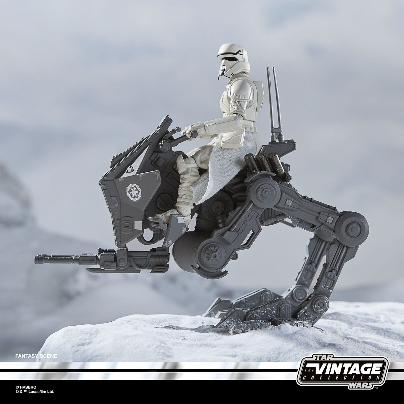 Produktbild Star Wars: The Mandalorian & Grogu Vintage Collection Fahrzeug Imperial Remnant AT-RT 10 cm
