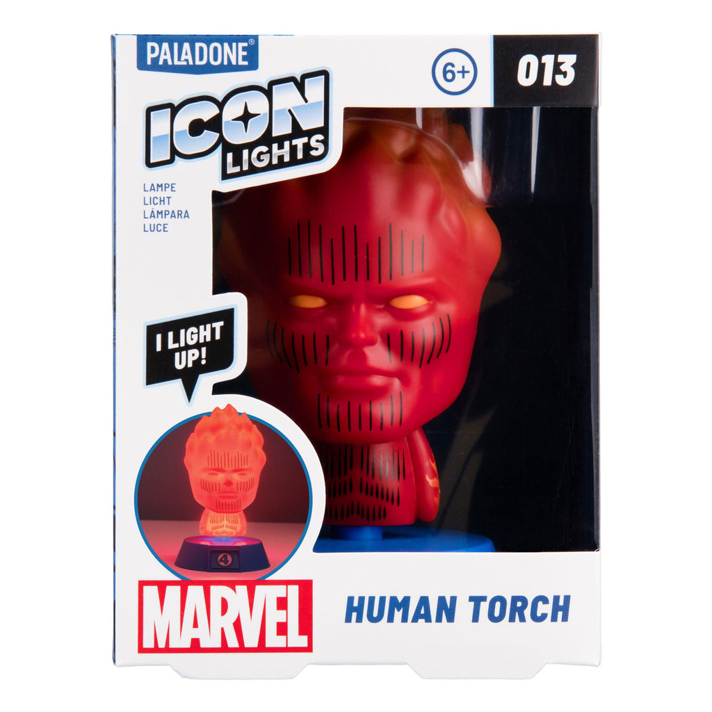 Produktbild Fantastic Four Icons Leuchte Human Torch 11 cm