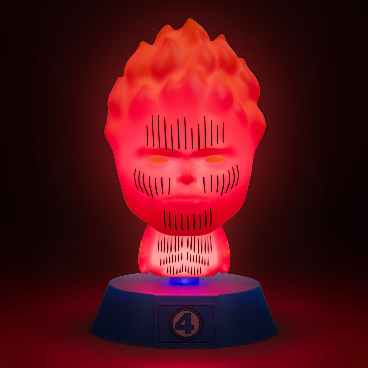 Produktbild Fantastic Four Icons Leuchte Human Torch 11 cm