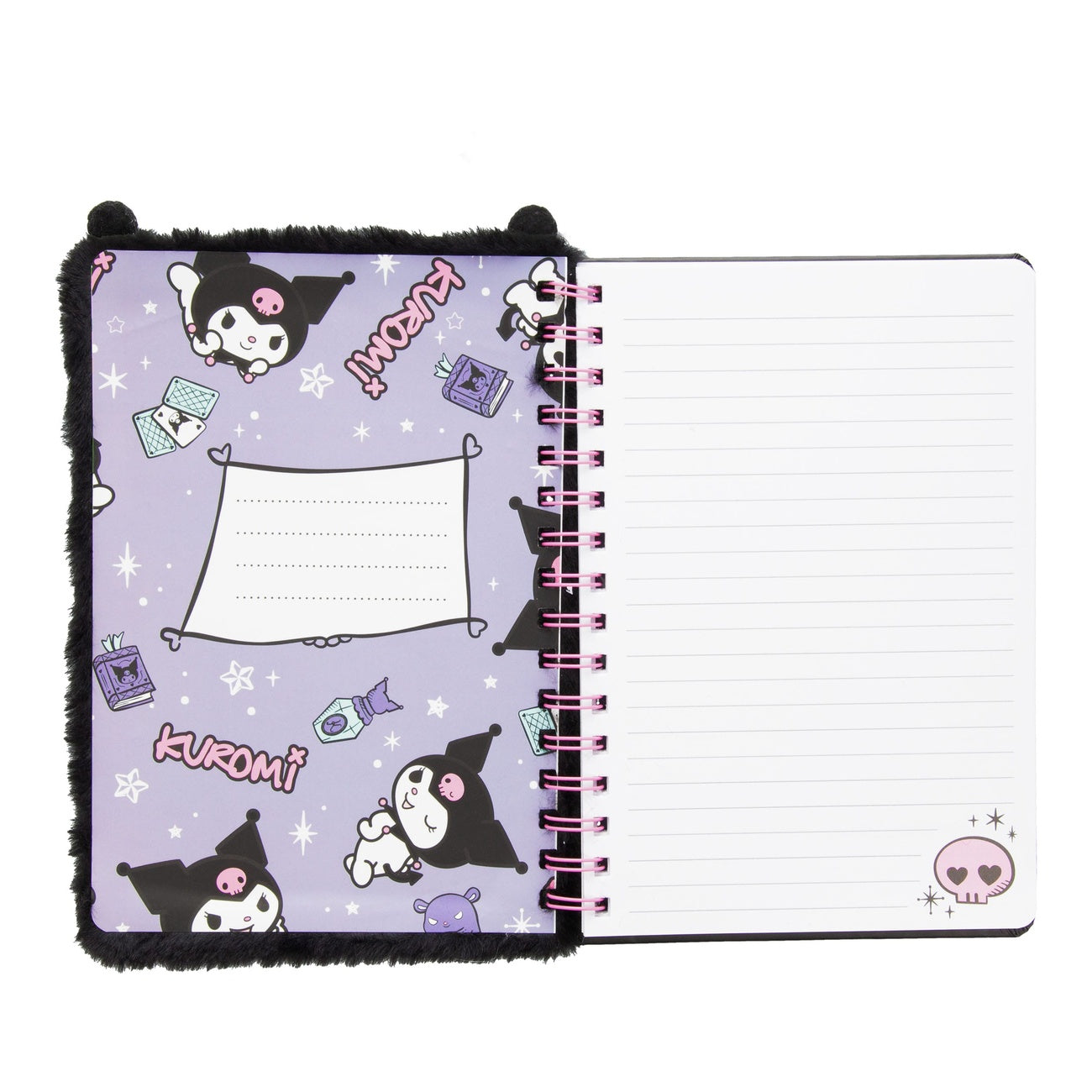 Produktbild Sanrio Notizbuch Kuromi Fluffy