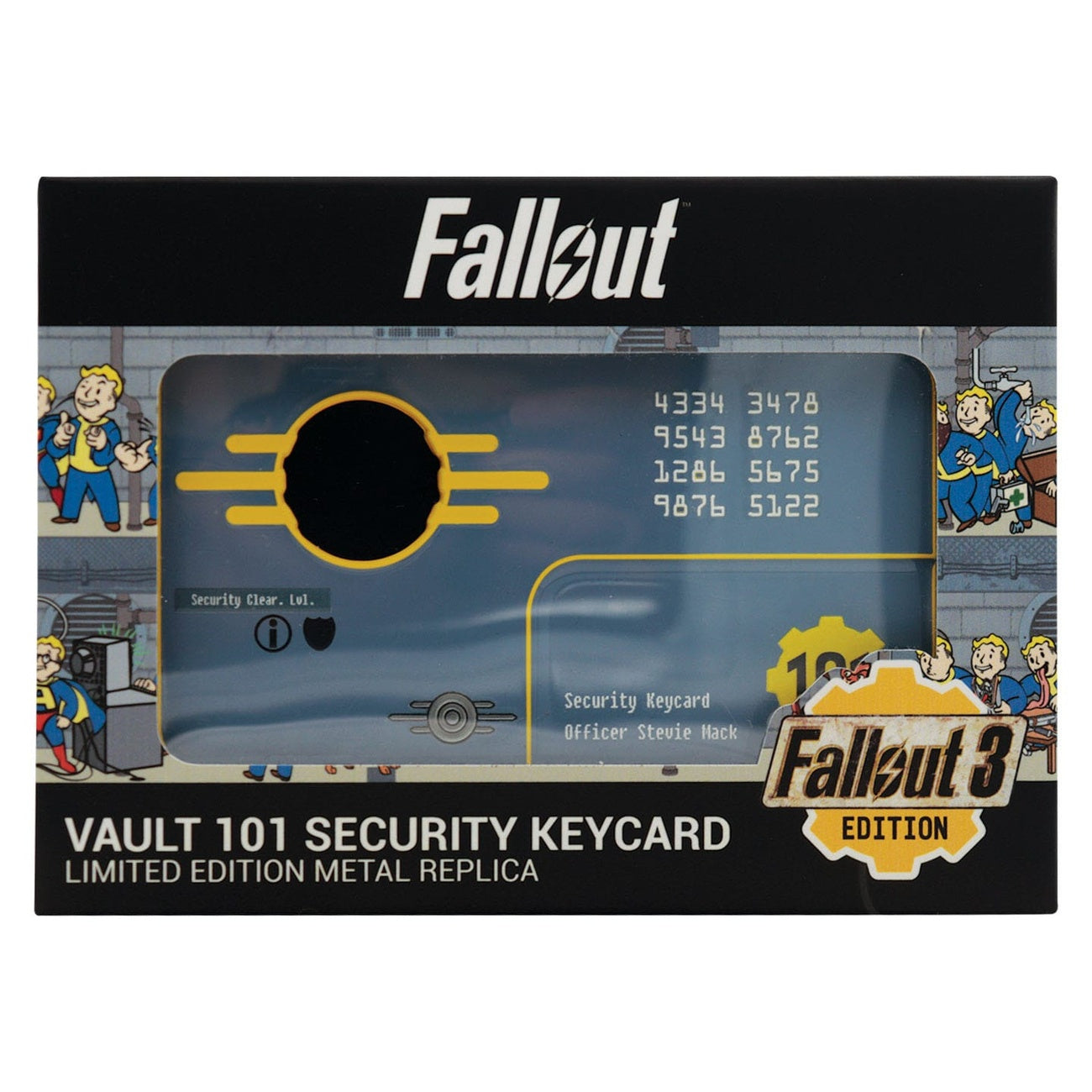 Produktbild Fallout 3 Replik Vault 101 Security Keycard Limited Edition