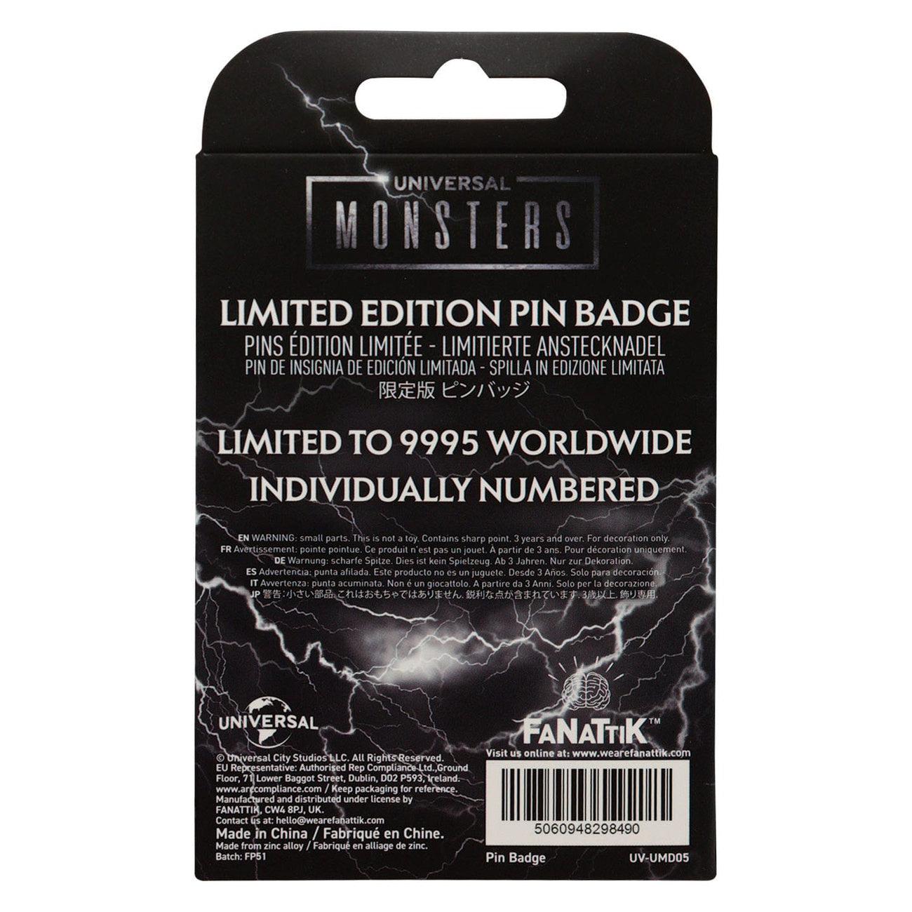 Produktbild Universal Monsters Ansteck-Pin Limited Edition
