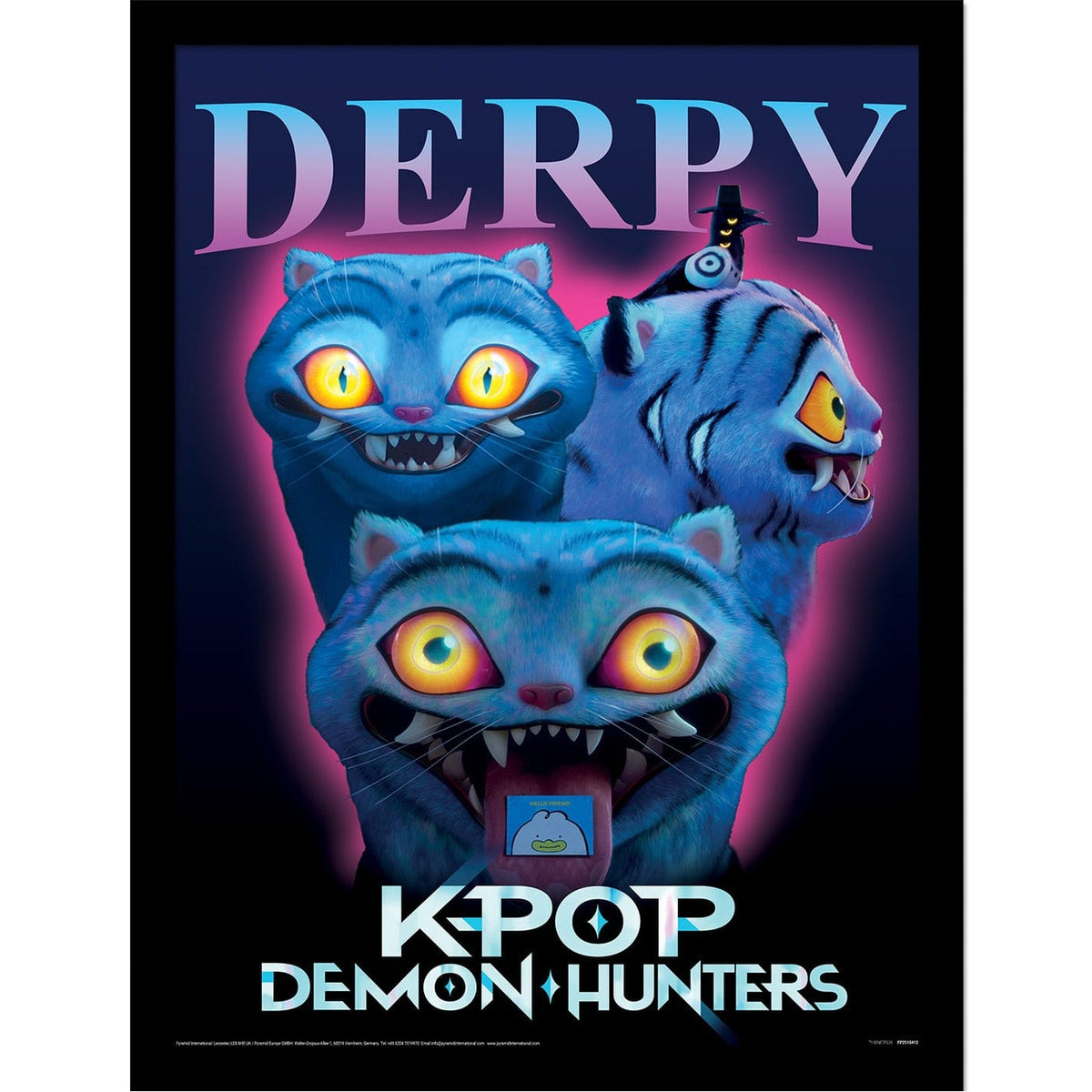 Produktbild KPop Demon Hunters Collector Print Poster im Rahmen Derpy