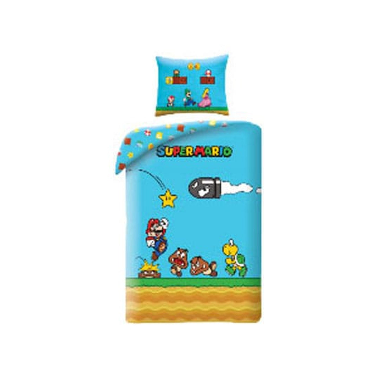 Produktbild Super Mario Bettwäsche Ver. 3 140 x 200 cm / 70 x 90 cm