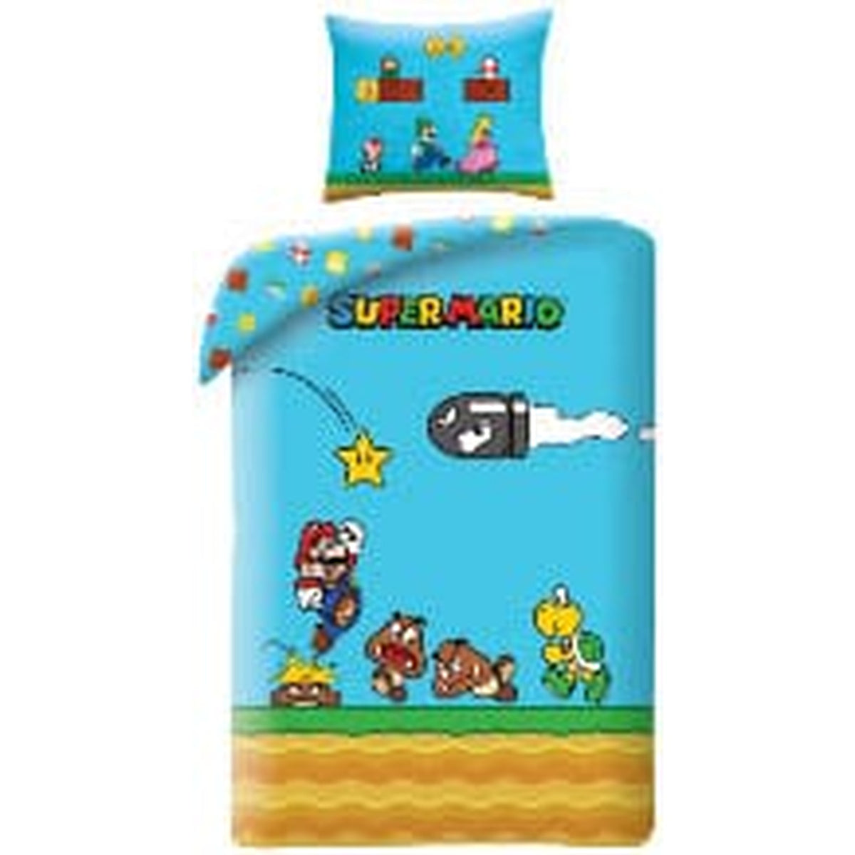 Produktbild Super Mario Bettwäsche Ver. 3 140 x 200 cm / 70 x 90 cm
