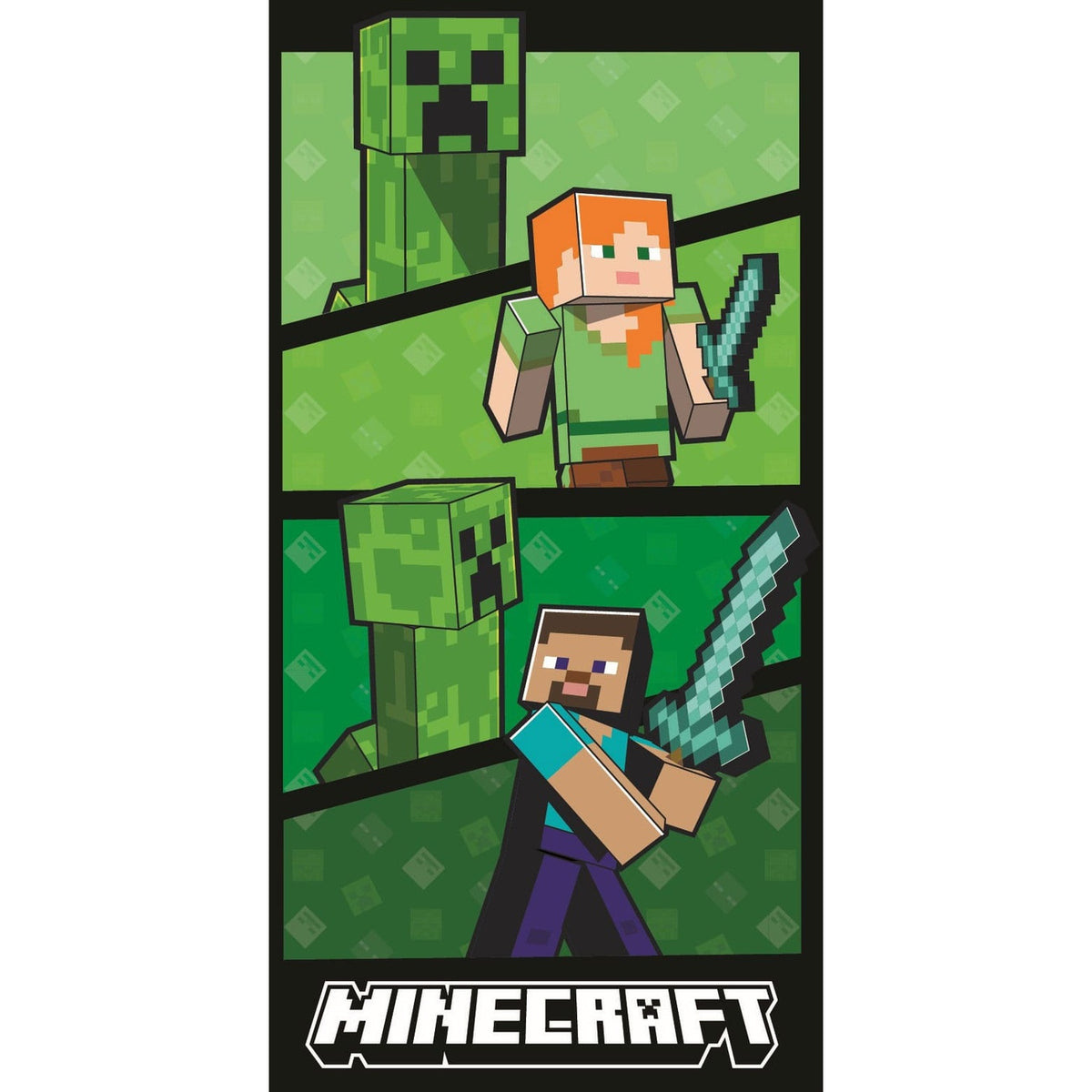 Produktbild Minecraft Handtuch Ver. 2 140 x 70 cm