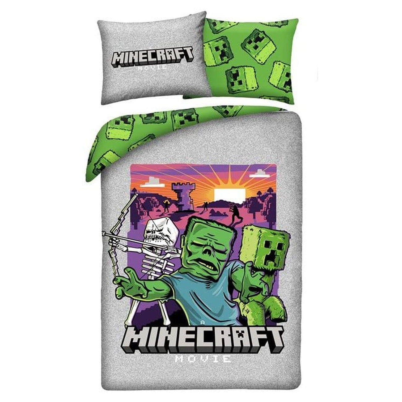 Produktbild Minecraft Movie Bettwäsche Ver. 1 140 x 200 cm / 70 x 90 cm