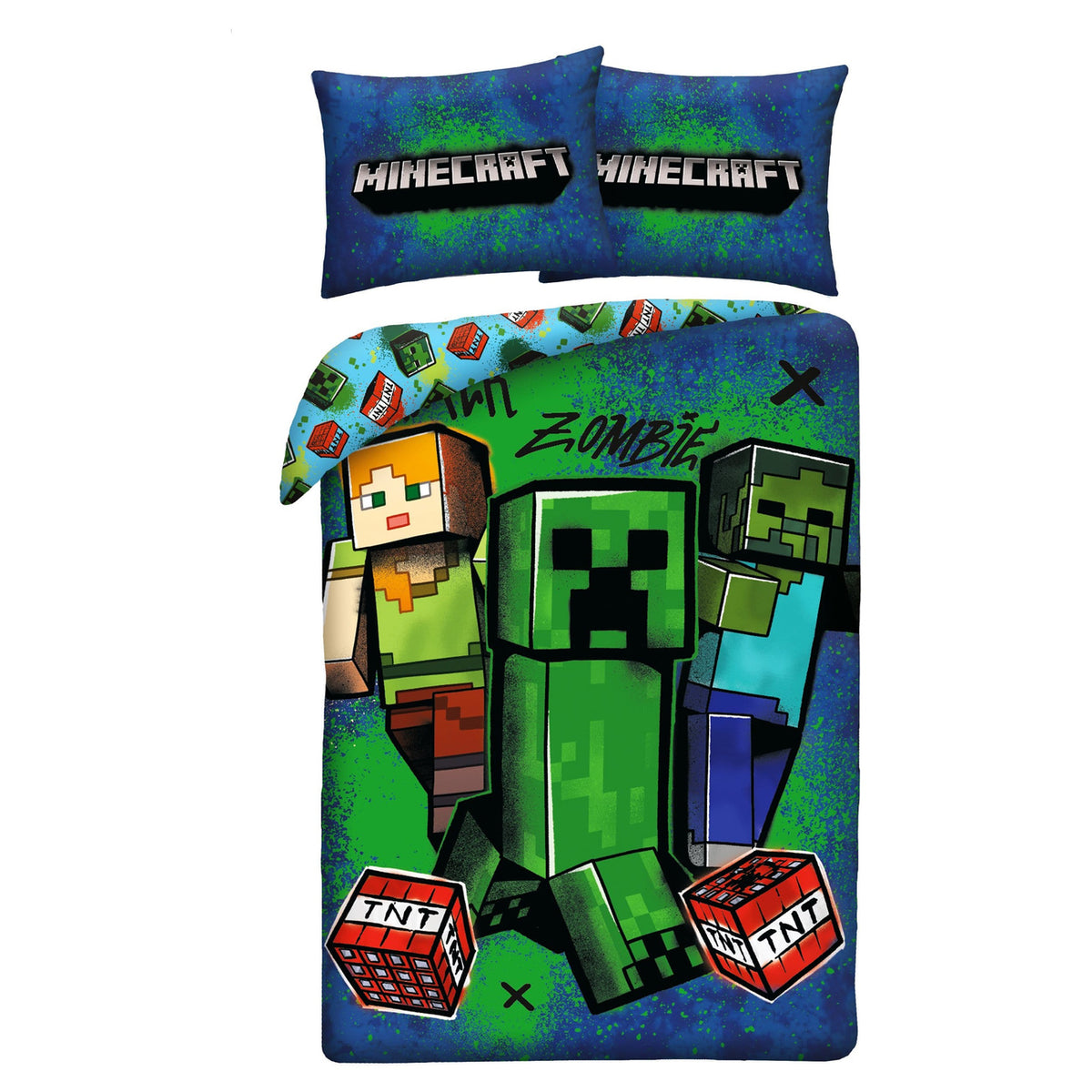 Produktbild Minecraft Bettwäsche Ver. 10 140 x 200 cm / 70 x 90 cm