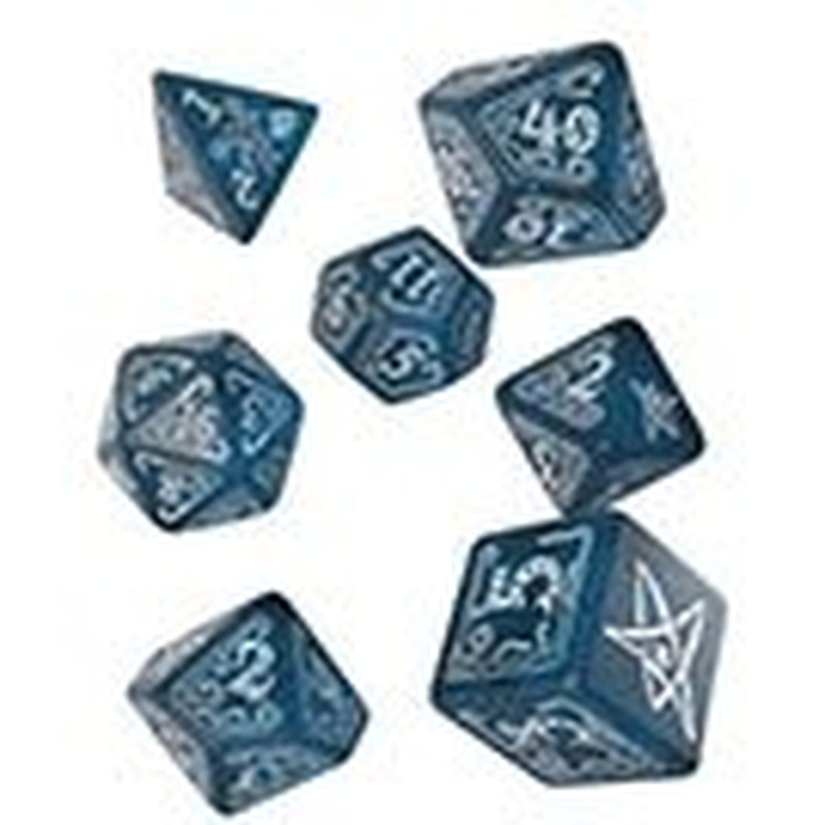 Produktbild Call of Cthulhu Würfel Set Abyssal & White (7)