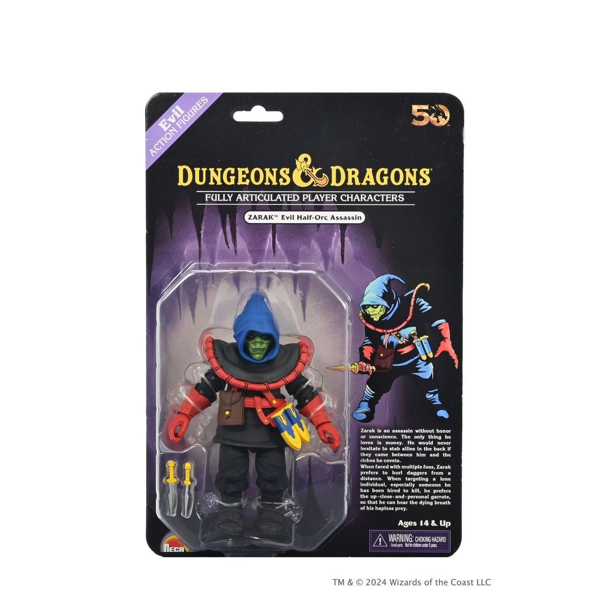 Produktbild Dungeons and Dragons Scale Actionfigur 50th Anniversary Zarak on Blister Card 18 cm