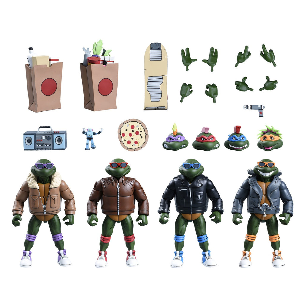 Produktbild Teenage Mutant Ninja Turtles (Cartoon) Actionfiguren 4er-Pack Punk Turtles 18 cm