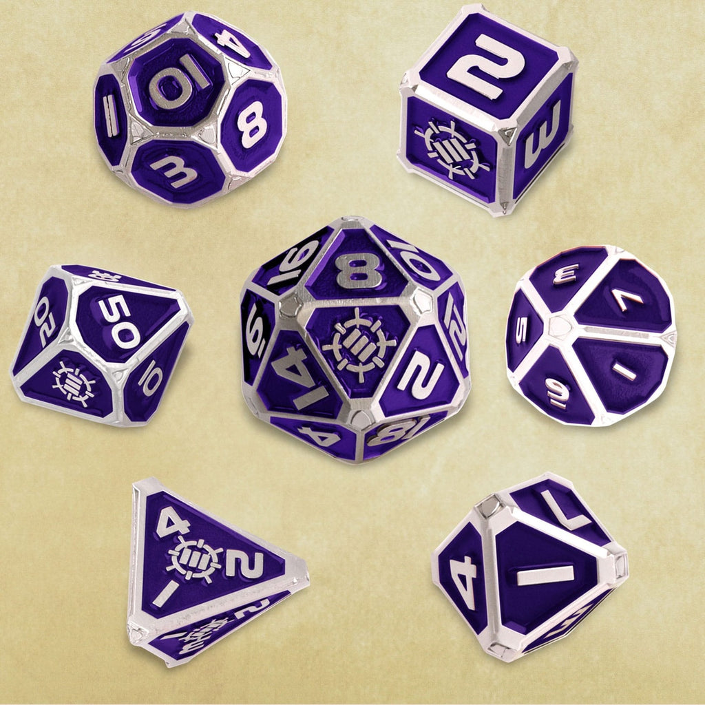 Produktbild Enhance Tabletop Series Metall RPG Würfel Set Purple (7)