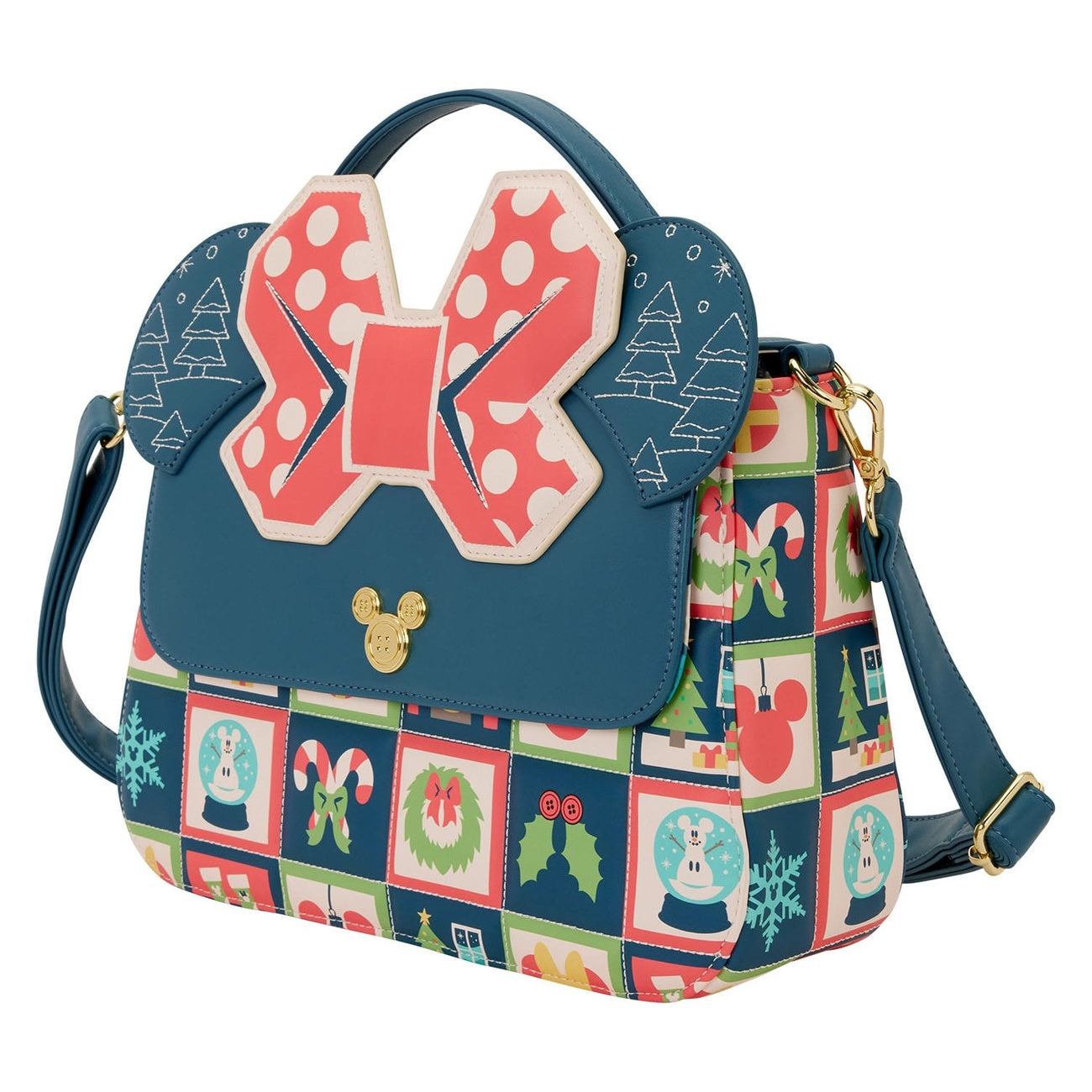 Produktbild Disney by Loungefly Umhängetasche Mickey and Minnie Holiday