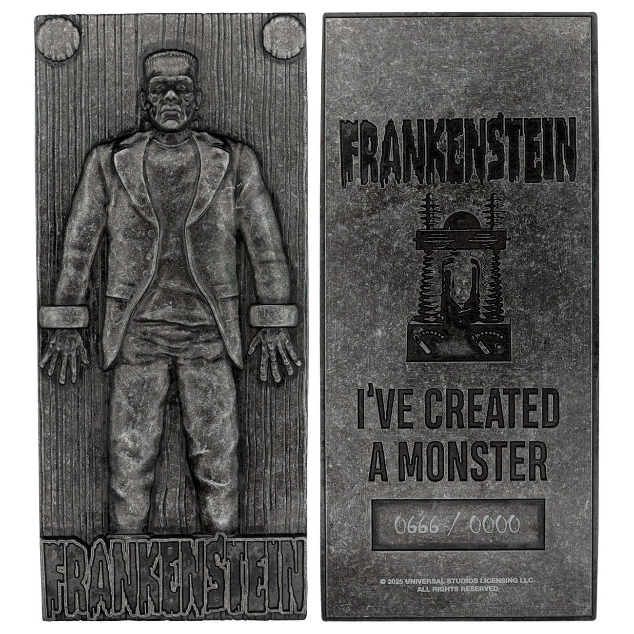 Produktbild Universal Monsters Metallbarren Frankensteins Monster Limited Edition